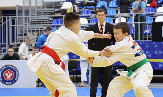 В Туле проходят соревнования детской лиги дзюдо
