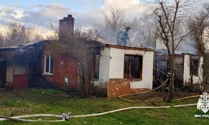 При пожаре под Чернью погиб пенсионер