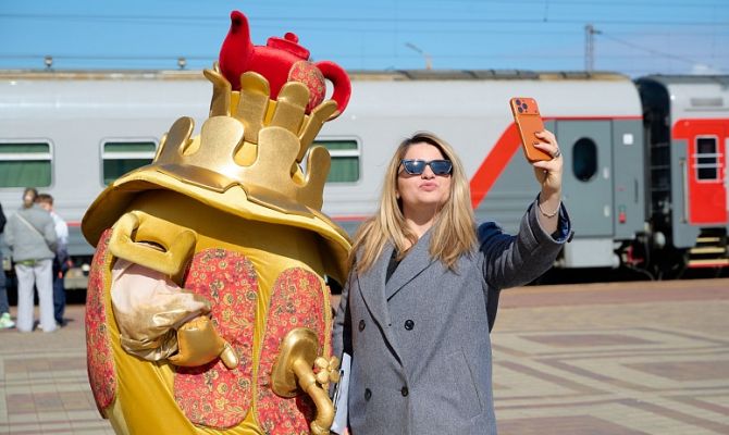 В Тулу прибыл туристический поезд "Вкус эпохи"