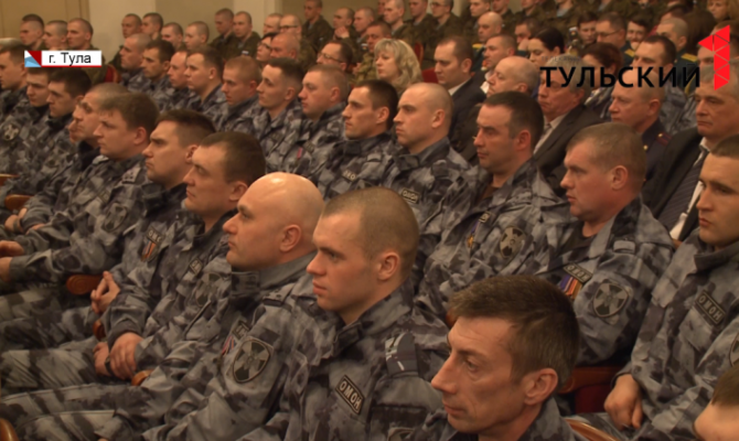 В Тульской области бойцы Росгвардии отметили профессиональный праздник