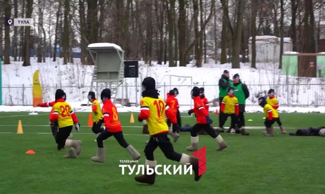 В Туле впервые прошел детский турнир по валенкоболу