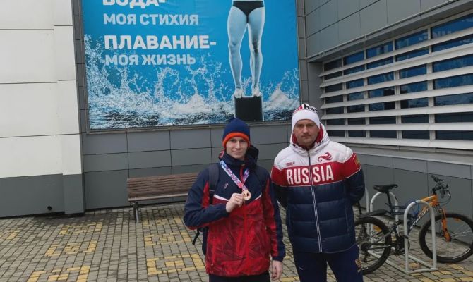 Туляк занял 3 место на Чемпионате России по плаванию