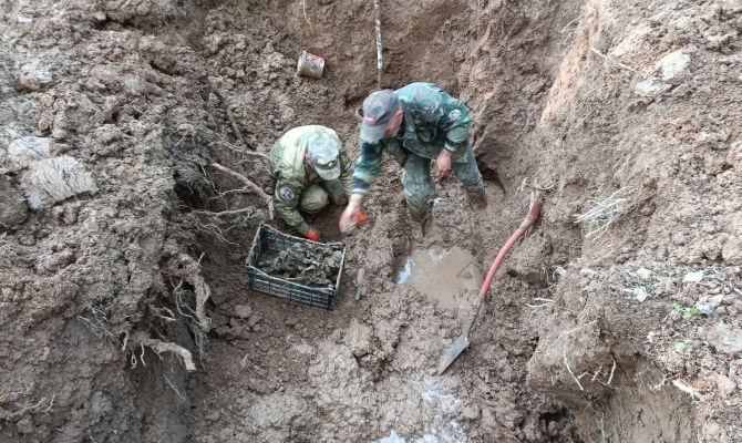 В Тульской области обнаружили останки 79 красноармейцев