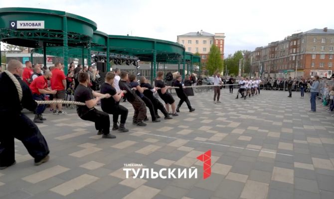 Богатырский турнир и дискотека: в Узловой отметили Открытие фонтанов