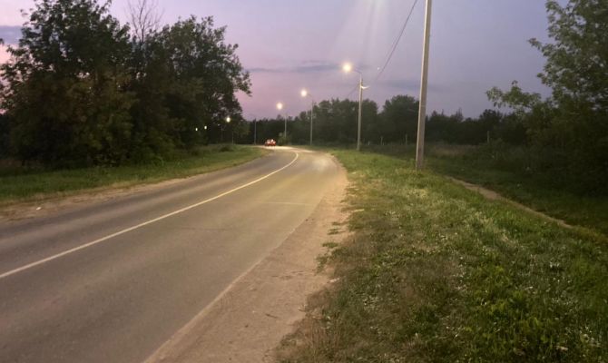 В Щекине 20-летний мотоциклист без прав улетел в кювет