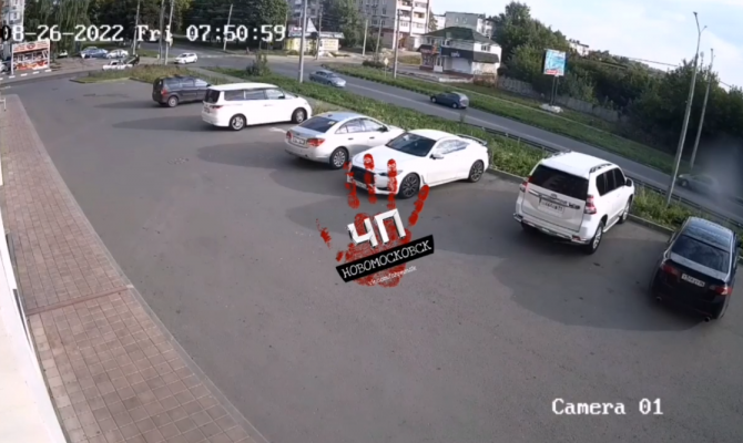 В Новомосковске произошло ДТП с перевертышем