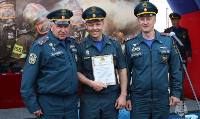 Тульские пожарные оказались лучшими в Центральной России