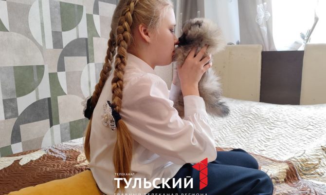 Школьница из Ефремова будет вести блог о подаренном Президентом щенке