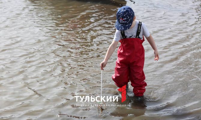 В тульской реке Упе начал падать уровень воды