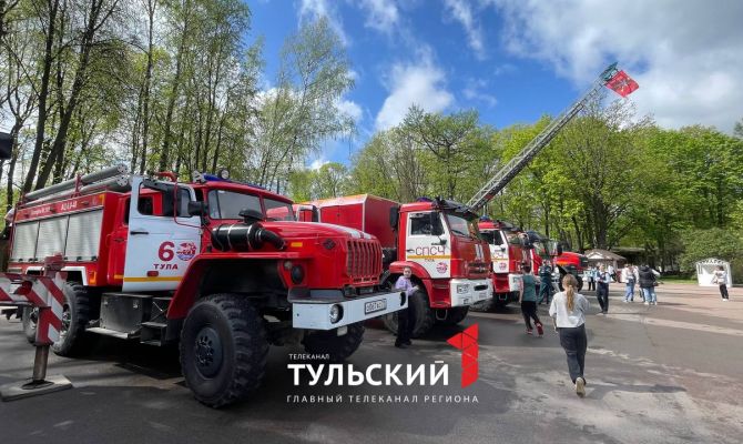 Туляки в Центральном парке могут "пострелять" по мишеням из пожарных рукавов