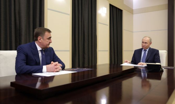 Алексей Дюмин встретился с Президентом России Владимиром Путиным