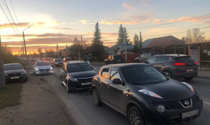 В Туле на улице Чмутова произошло ДТП