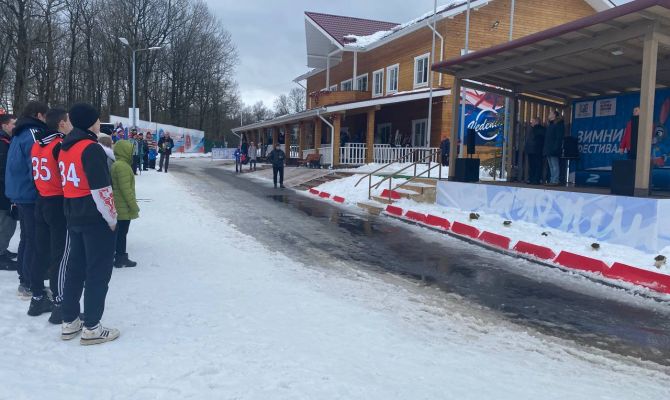 В тульском лыжероллерном центре «Веденино» проходит зимний фестиваль ГТО