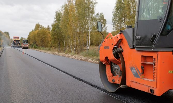 В Тульской области уложат 685 тысяч кв. м асфальта по новой технологии