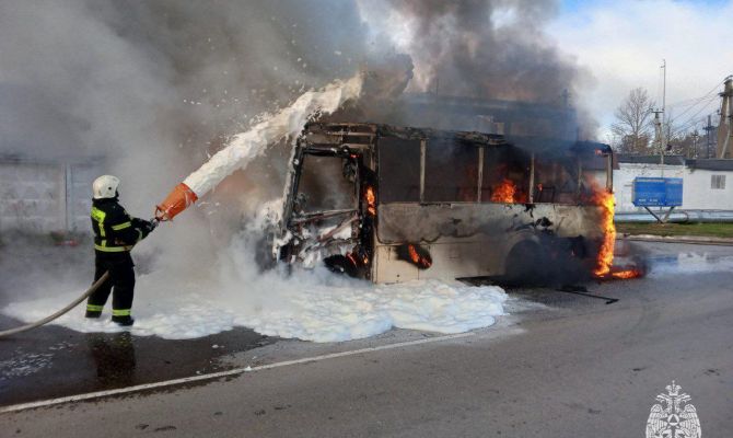 За прошедшие сутки в Тульской области потушили 4 пожара