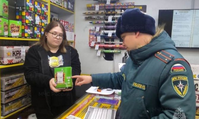 В Туле проверили магазины по продаже пиротехники