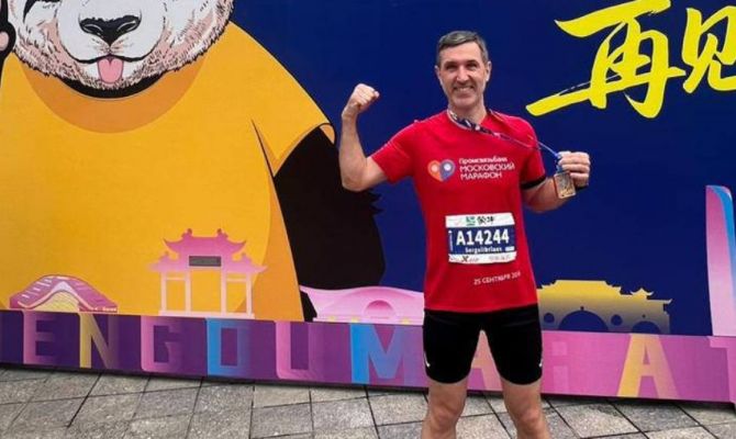 Предприниматель из Тулы пробежал марафон в Китае
