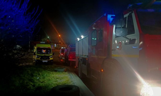 На пожаре в Туле пострадал 52-летний мужчина