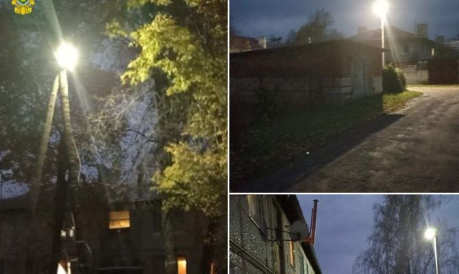 Жильцам тульской деревни Кресты восстановили освещение 