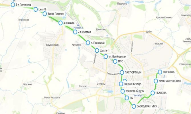 Новый автобусный маршрут запустят в Узловском районе 15 января