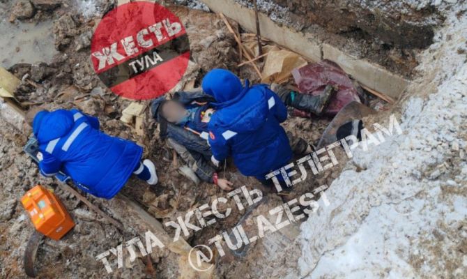 (18+) Рабочий погиб при проведении земляных работ в Туле