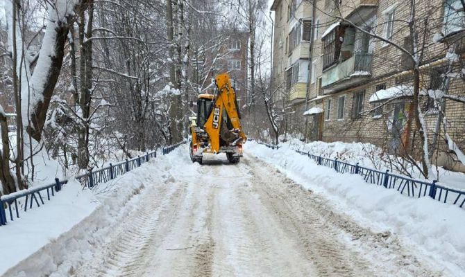 После вмешательства Прокуратуры на улице Болдина в Туле убрали снег