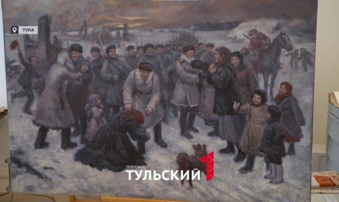 В Туле 85-летние картины реставрируют с помощью ультразвука