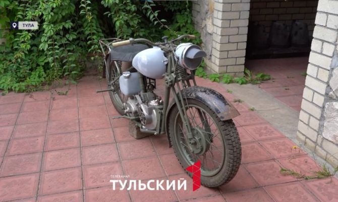 В Туле отреставрировали британский военный мотоцикл
