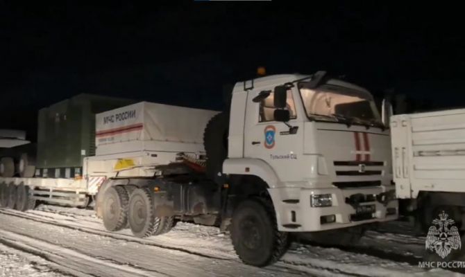 Тульские пожарные прибыли в Белгородскую область