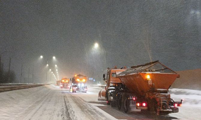 На Тульскую область обрушился мощный снегопад