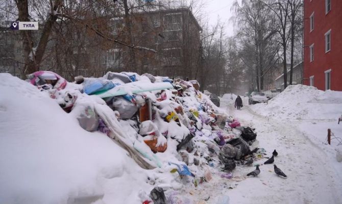 "Хартия" объяснила, почему не может вывезти мусор из дворов в Туле