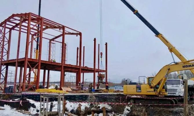 В Туле цех обезвоживания осадка на очистных сооружениях готов на 47%