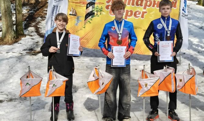 Туляк взял три медали на соревнованиях по спортивному ориентированию в Калининграде