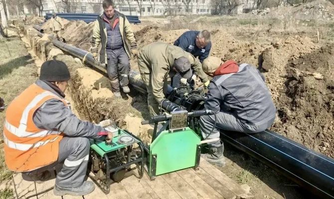 Тульские специалисты продолжают восстанавливать инфраструктуру в Мариуполе