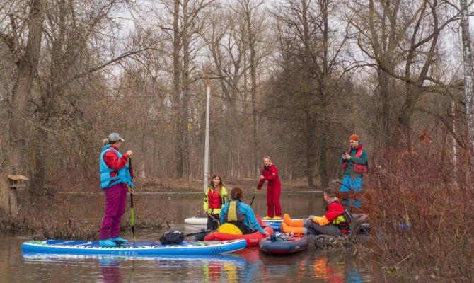 В Баташевском саду в Туле открыли сезон катания на сапах
