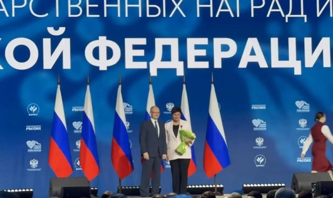 Начальнику управления образования Тулы вручили орден "За заслуги перед Отечеством" 