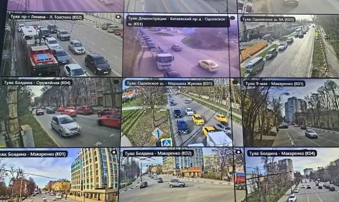 Нарушения ПДД на дорогах Тульской области находит искусственный интеллект