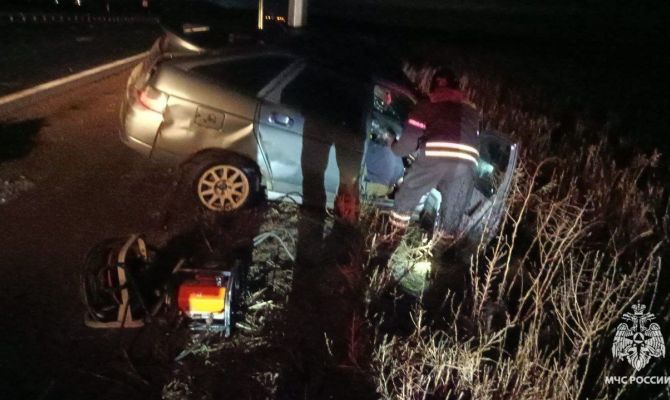 За сутки в Тульской области сотрудники МЧС ликвидировали последствия 3 ДТП