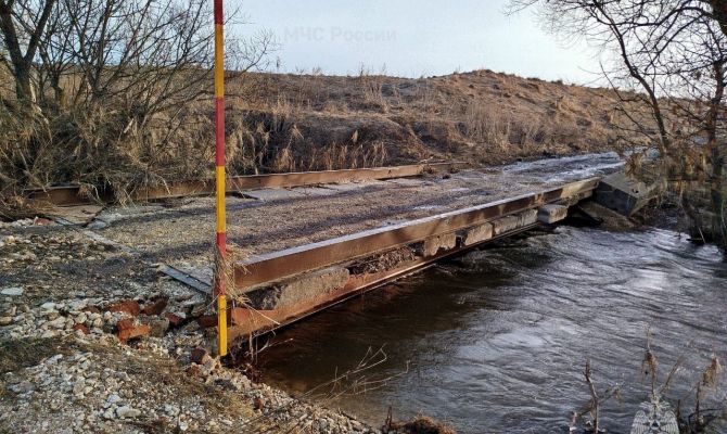 В Кимовском районе восстановлено движение по низководному мосту
