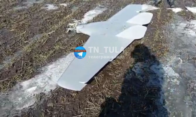 Опубликовано фото упавшего в Тульской области беспилотника 