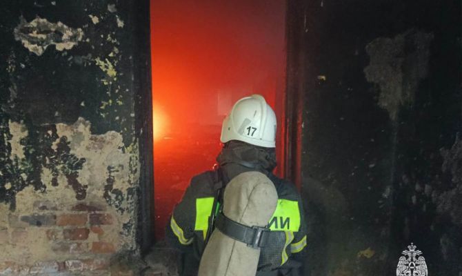 За сутки в Тульской области сгорели две "заброшки"