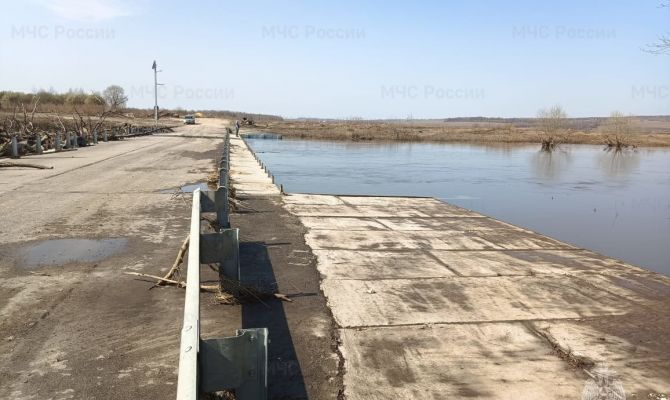 В Тульской области еще 2 моста освободились от воды