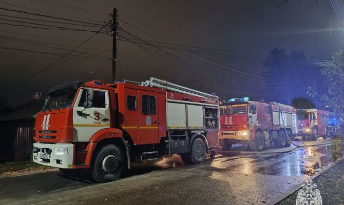 За сутки в Тульской области произошло 4 пожара