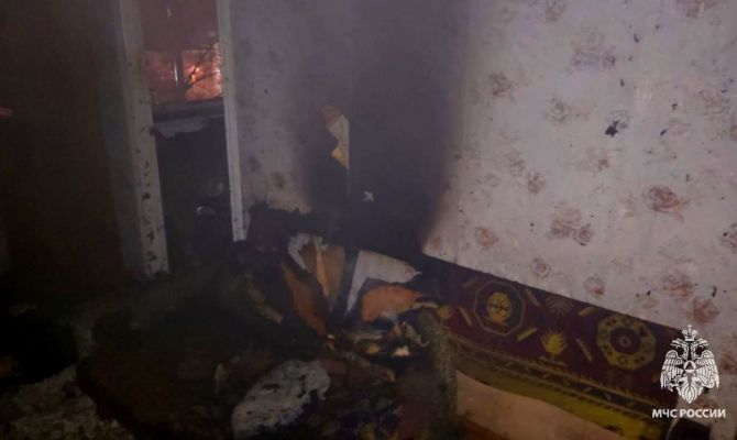 В Суворове загорелся дом из-за неосторожного курения