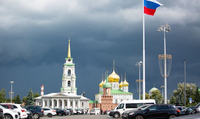 Тульскую область в ближайшие часы накроет гроза