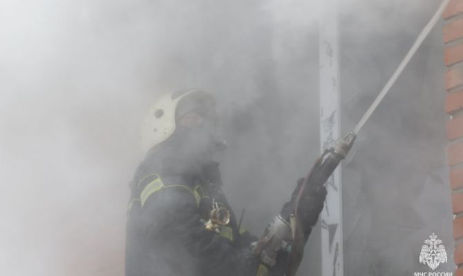 Под Узловой потушили пожар площадью 500 кв.м.