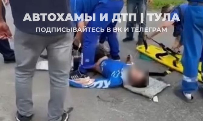 Под Узловой 13-летний подросток на питбайке попал под колеса автобуса