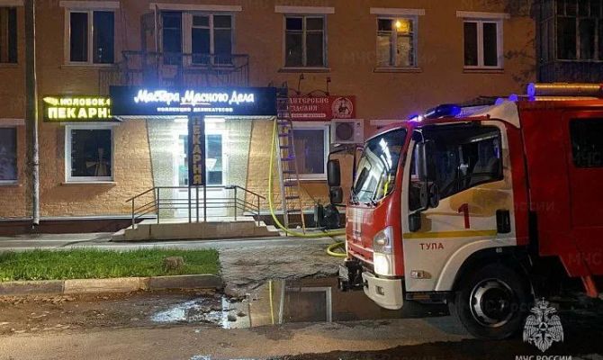 При пожаре в доме на улице Мира в Туле пострадал мужчина