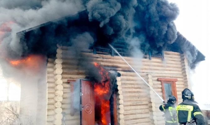 За сутки в Тульской области произошло 6 пожаров