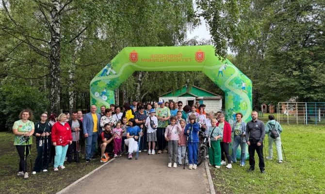 По парку в Куркино проложили "Маршрут здоровья"
